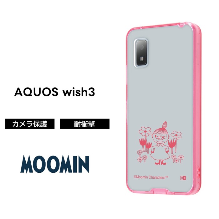 MOOMIN（ムーミン） AQUOS wish3 ケース ミイ クリア 透明 アクオス