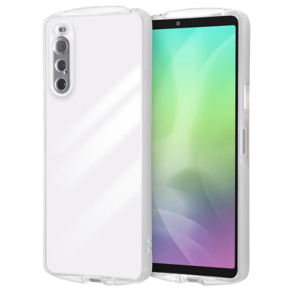 Xperia Ace II ケース カバー ブラック ホワイト レッド 無地 耐衝撃