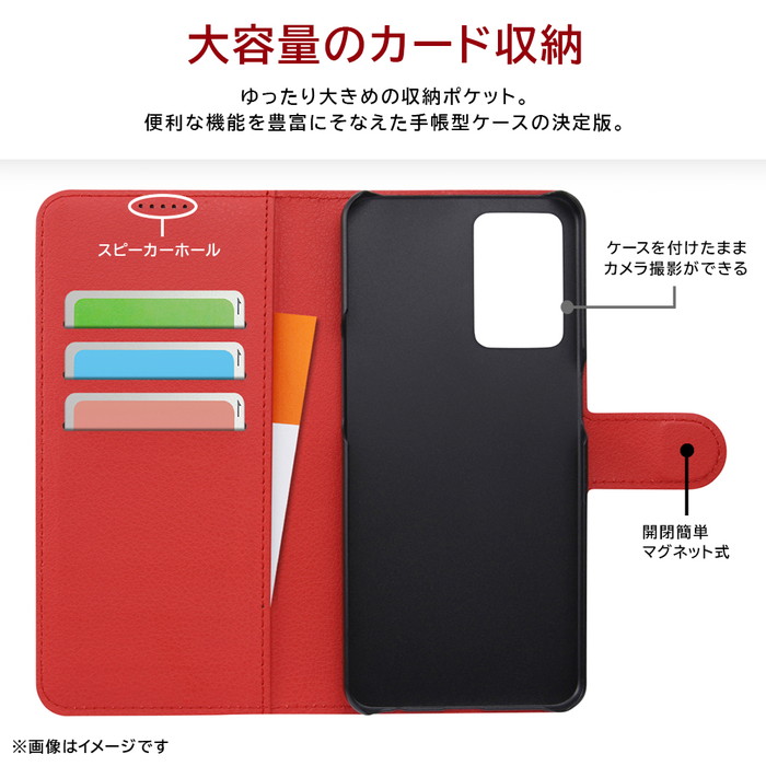 ray-out OPPO Reno9 A ケース 手帳型 マグネット シンプル