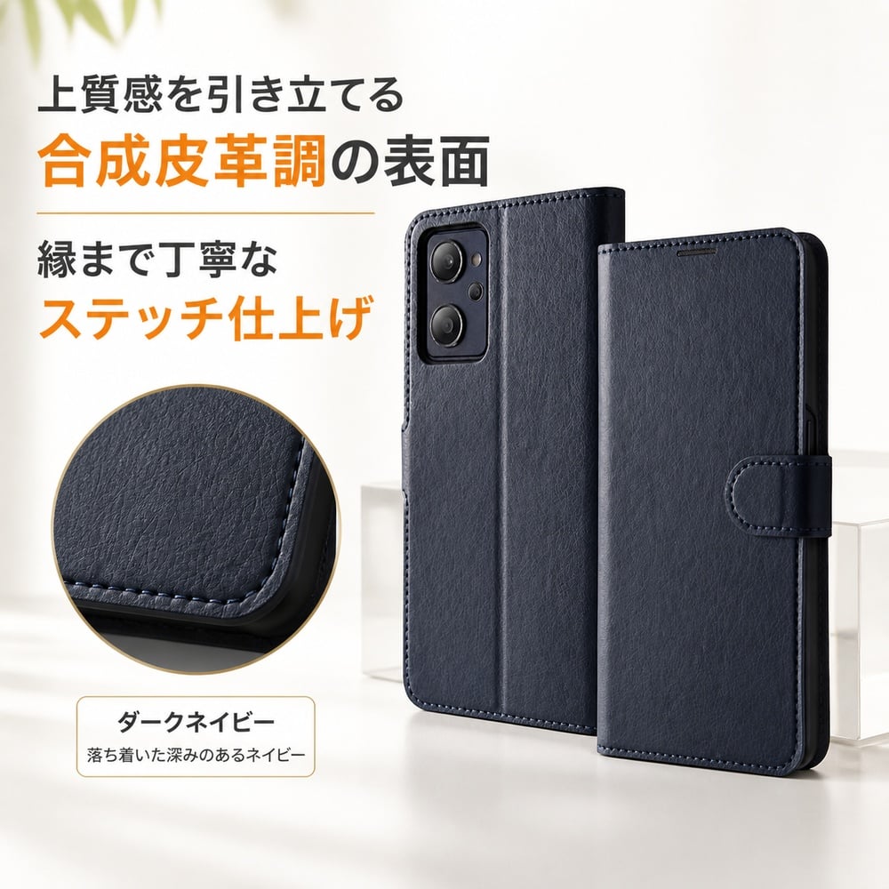OPPO Reno9 A ケース 手帳型 マグネット シンプル OPPOReno7A OPG04