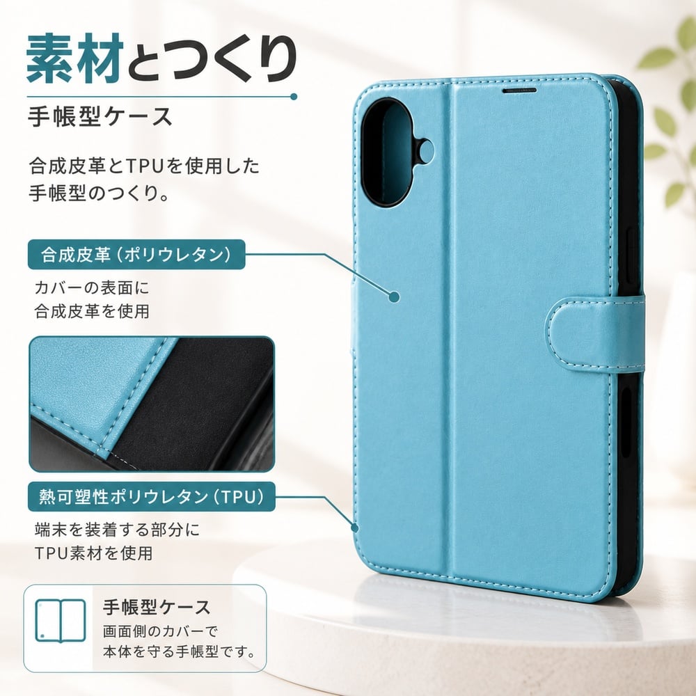 iPhone 16 Plus ケース 手帳型 マグネット iPhone16Plus アイフォン 16