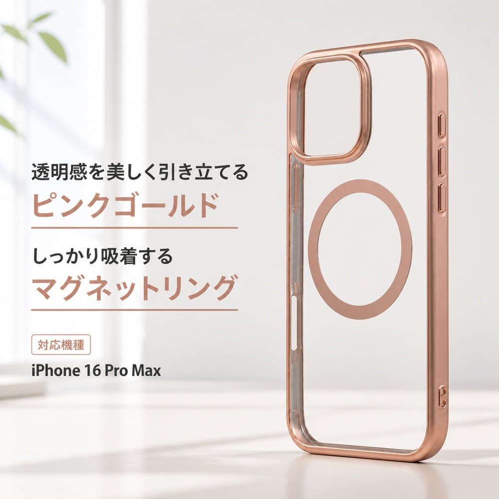 iPhone 16 Pro Max ケース クリア MagSafe対応 iPhone16ProMax