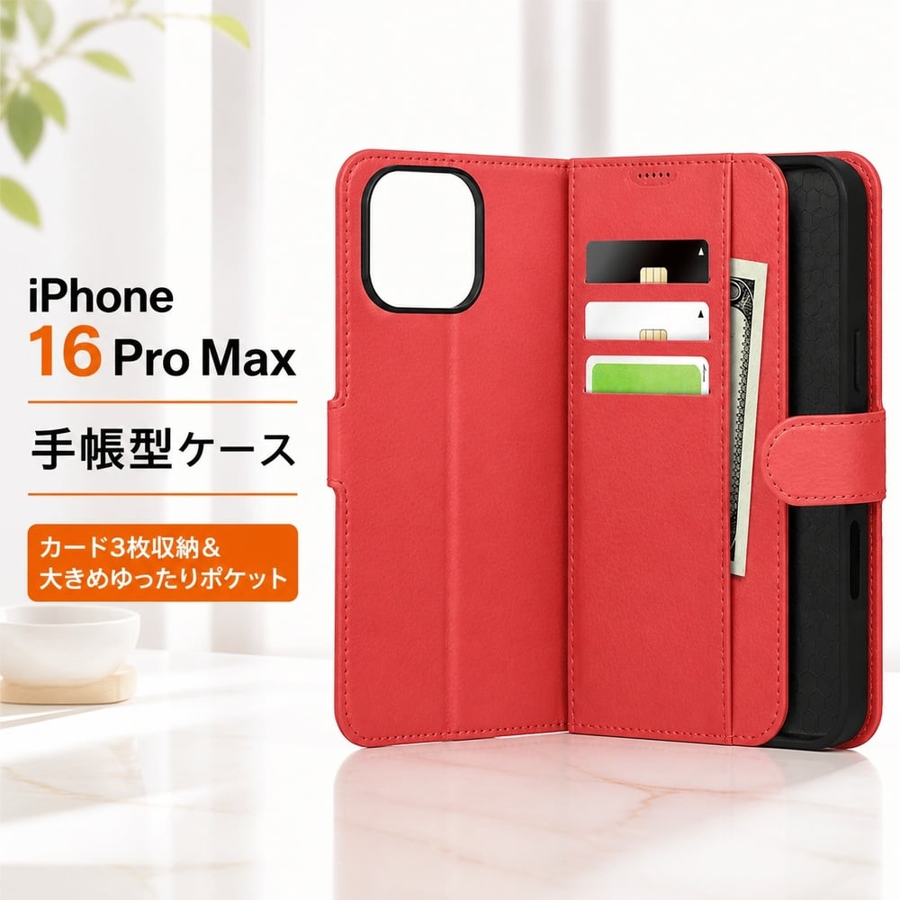 【新品未使用】定価2.1万iPhone 16 Pro Max ケース　手帳型 iPhone 16 Pro Max ケース 手帳型 マグネット iPhone16ProMax
