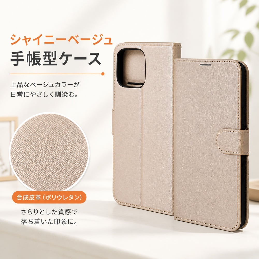i phone 16 ベージュ　携帯カバー iPhone 16 Pro Max ケース 手帳型 マグネット iPhone16ProMax