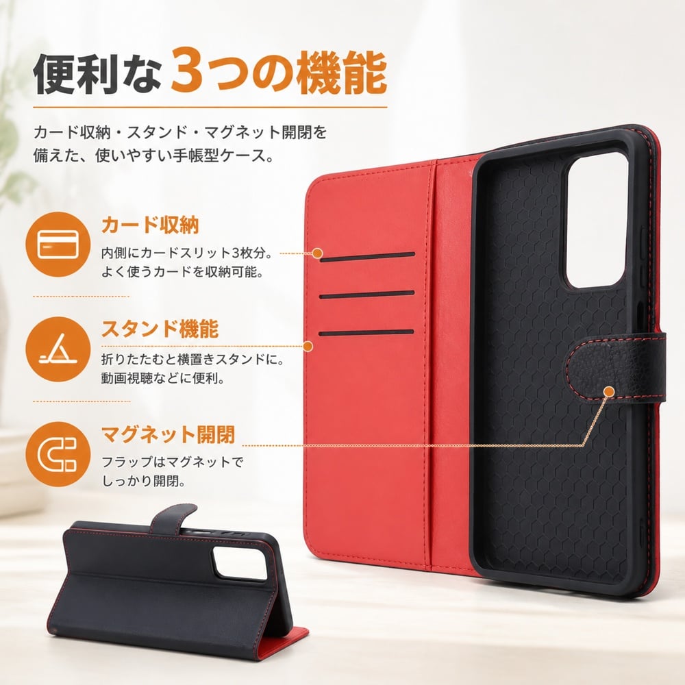 OPPO A3 5G ケース 手帳型ケース マグネット OPPOA3 ファイブジー