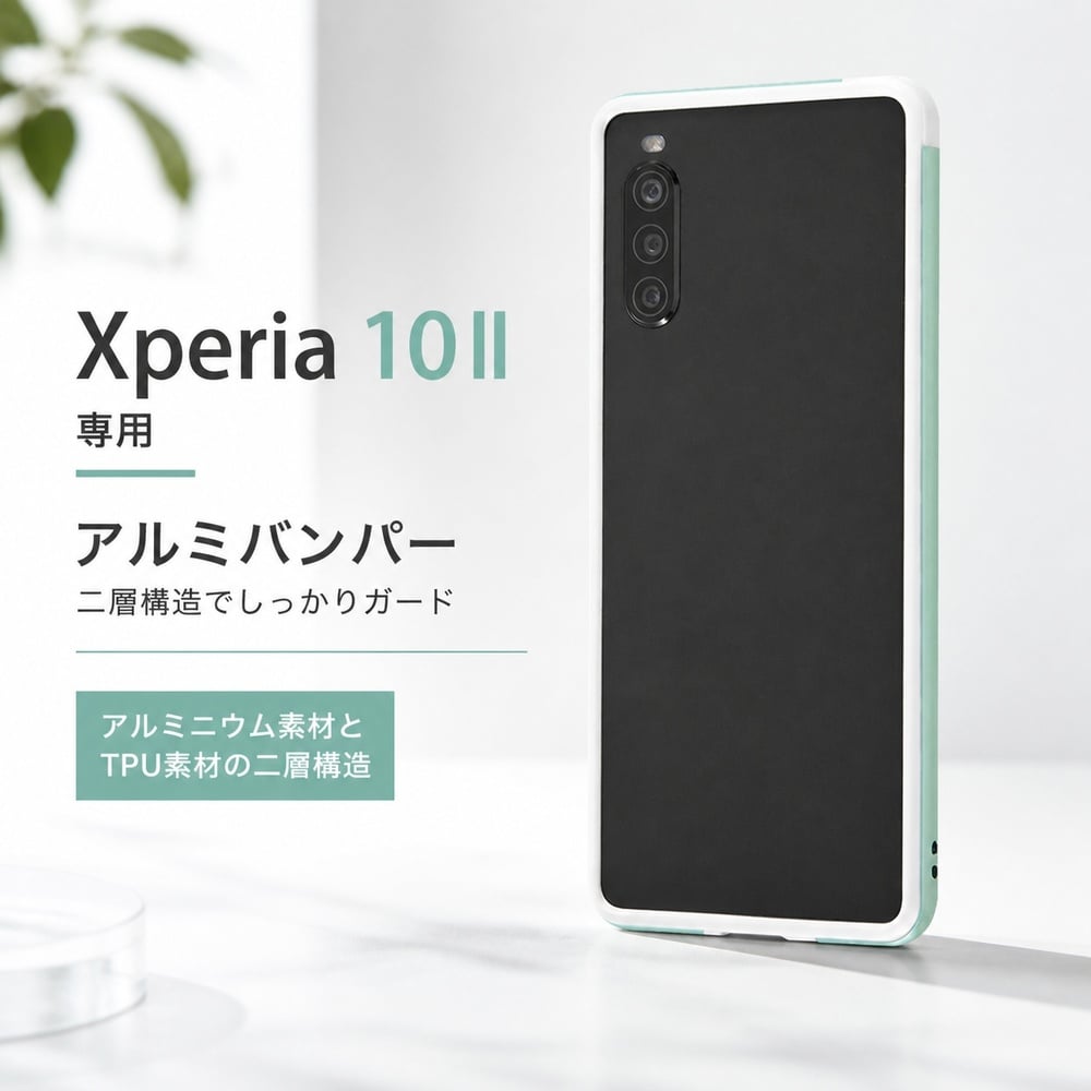 Xperia10 II バンパー アルミバンパー / エクスペリアテンマークツー