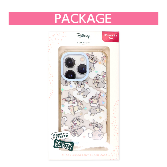 iPhone14Plus スマホ ケース キャラ とんすけ キラキラ かわいい iPhone15 ケース ディズニー バンビ とんすけ かわいい SKINNYDIP