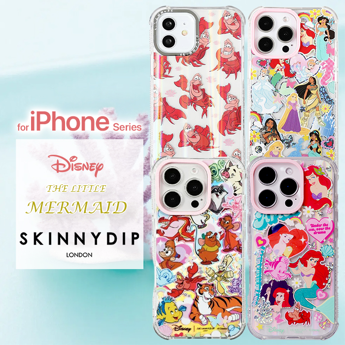 iPhone16Pro ケース ディズニー プリンセス 相棒 かわいい SKINNYDIP