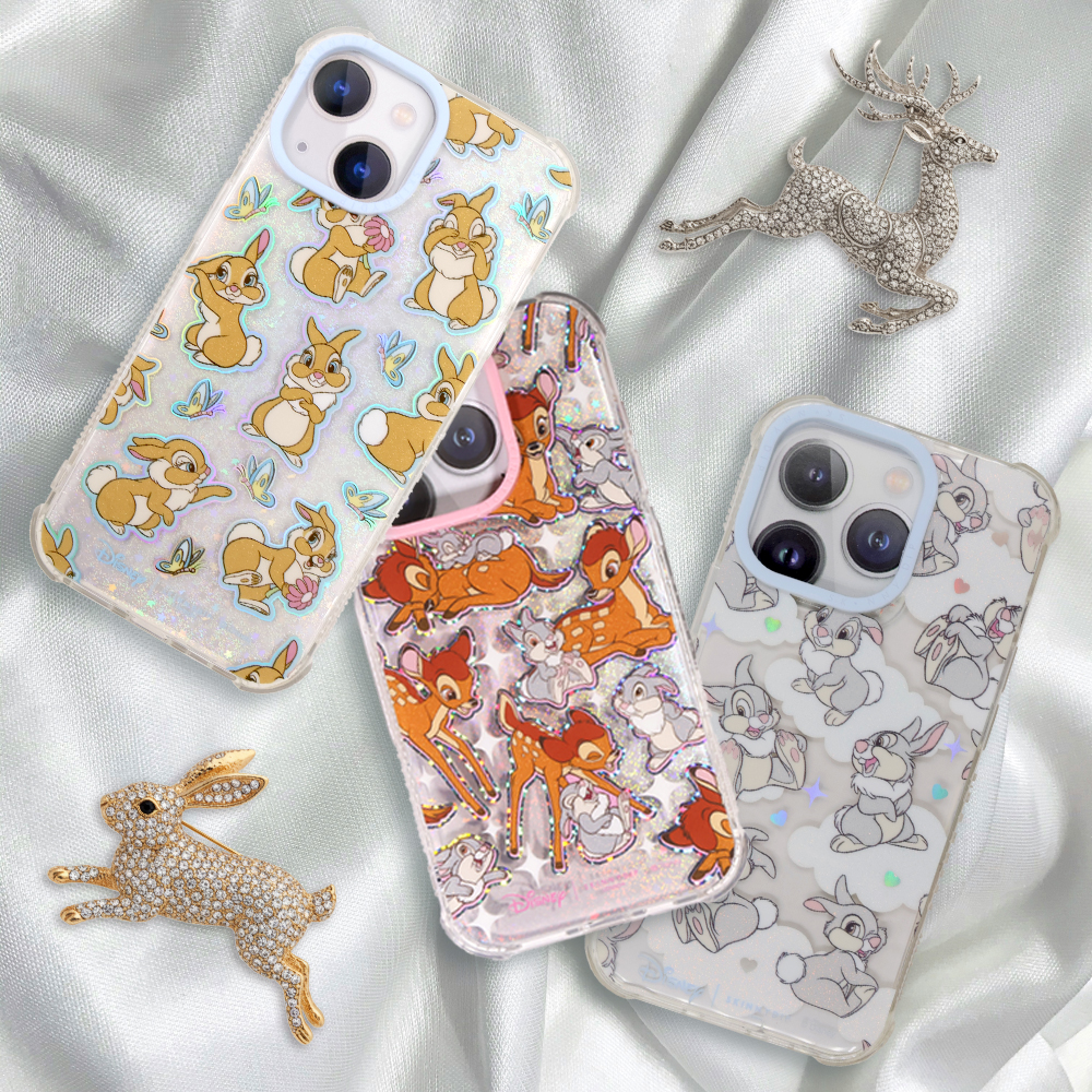 iPhone16 ケース ディズニー バンビ とんすけ かわいい SKINNYDIP