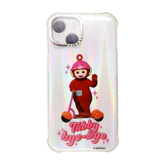 iPhone15 ケース テレタビーズ ポー かわいい SKINNYDIP クリア ラメ