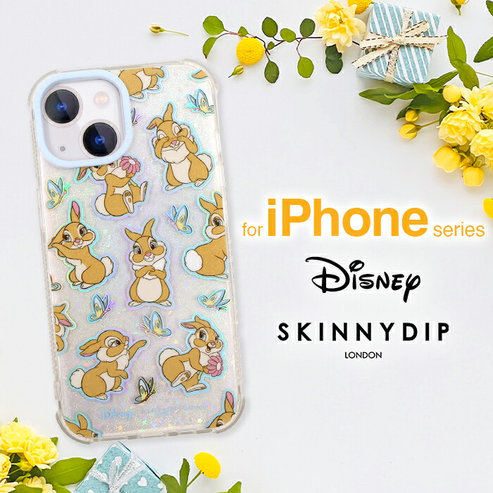 iPhone16 ケース ディズニー バンビ とんすけ かわいい SKINNYDIP