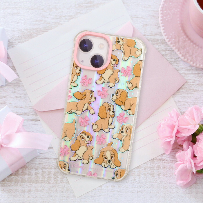 iPhone15Pro用ケース ディズニー わんわん物語 iPhone15ProMax ケース ディズニー わんわん物語 レディ SKINNYDIP