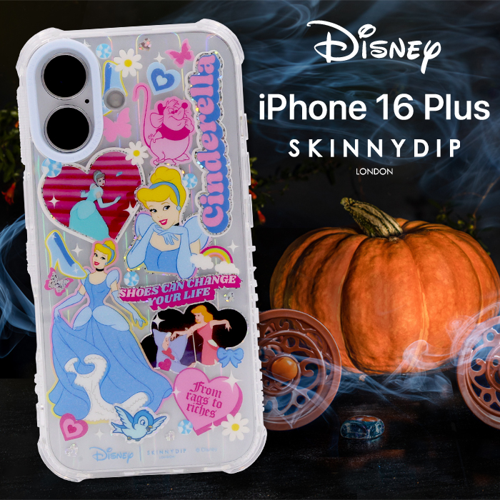 iPhone16Plus ケース ディズニー プリンセス シンデレラ SKINNYDIP