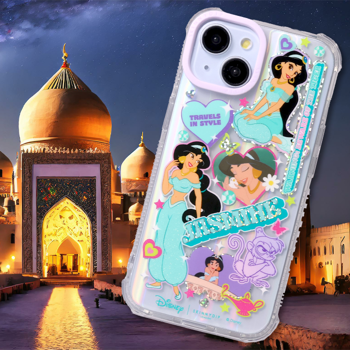 iPhone14 ケース ディズニー ジャスミン アラジン プリンセス クリア
