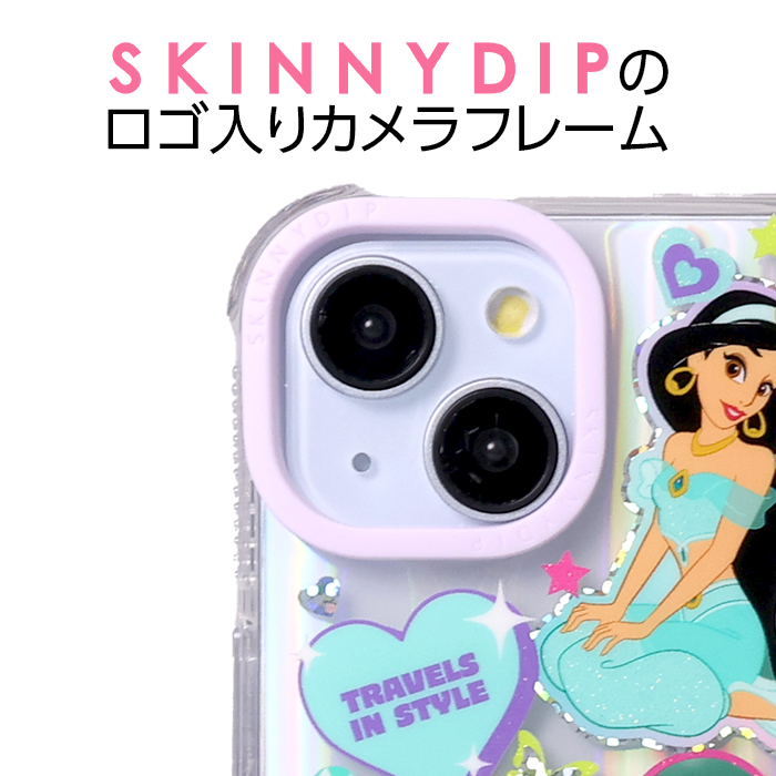 iPhone14 ケース ディズニー ジャスミン アラジン プリンセス クリア
