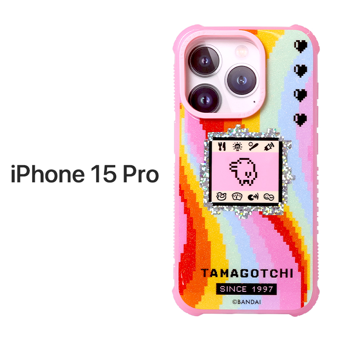 iPhone15Pro ケース たまごっち 耐衝撃ケース かわいい カバー