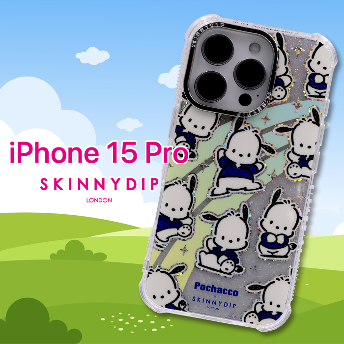 iPhone15Pro ケース サンリオ Sanrio ポチャッコ かわいい クリア ラメ