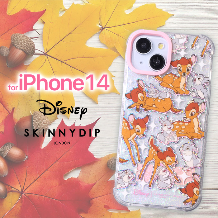 iPhone14 ケース バンビ とんすけ ディズニー かわいい SKINNYDIP