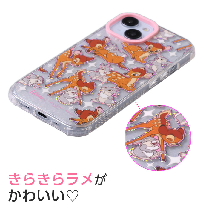 iPhone14 ケース バンビ とんすけ ディズニー かわいい SKINNYDIP