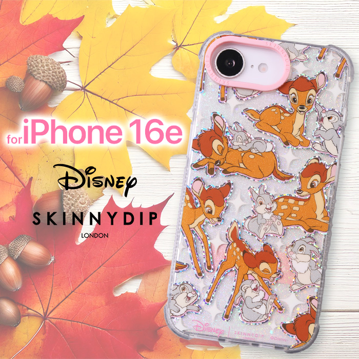 iPhone16e ケース バンビ とんすけ ディズニー かわいい