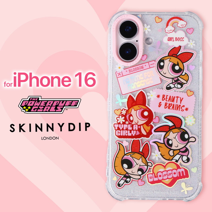 パワーパフガールズ iPhone16 ケース ブロッサム バブルス