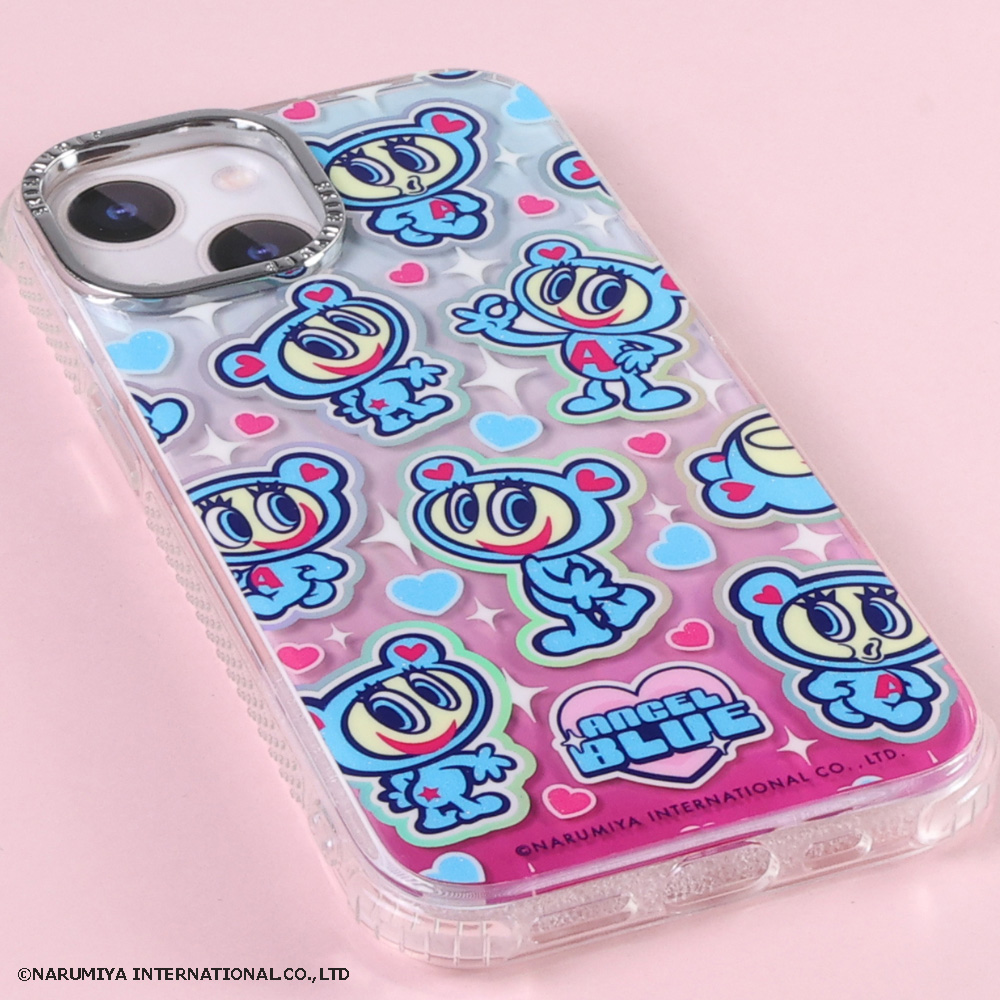エンジェルブルー スマホケース iPhone15 スキニーディップ ナカムラくん SKINNYDIP - iPhone15 エンジェルブルー ナカムラくん スキニー