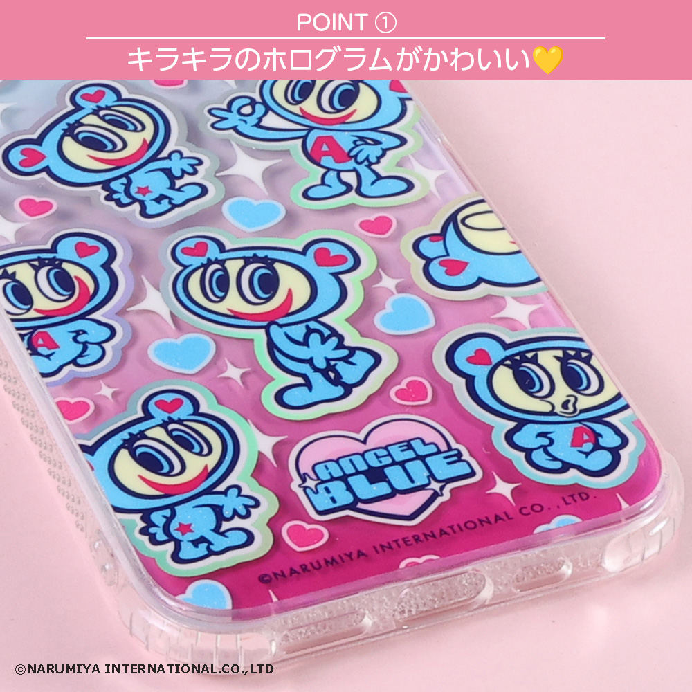 エンジェルブルー　カッペくん　スパンコール ケース iPhone17e 16e ケース エンジェルブルー キャラクター アイフォン16e