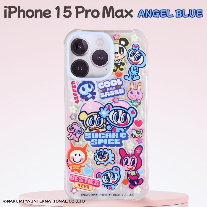 iPhone 15 Pro Max ケース エンジェルブルー キャラクター アイフォン