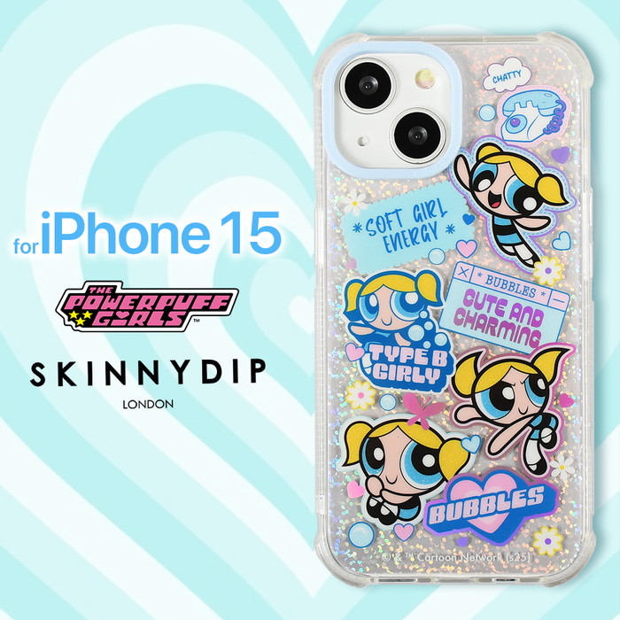 パワーパフガールズ バブルス iPhone15 ケース 可愛い キャラクター
