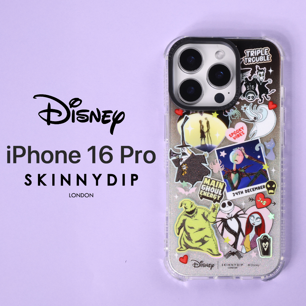 iPhone 16 Pro ケース ナイトメアー・ビフォア・クリスマス クリア