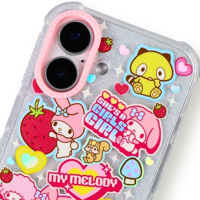 iPhone 16 ケース マイメロディ クリア アイフォン16 サンリオ