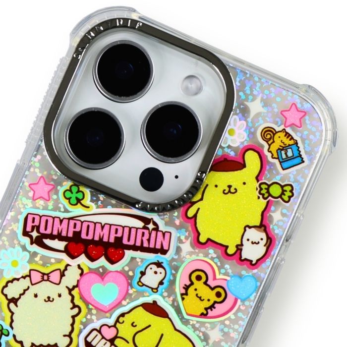 iPhone 16 Pro ケース ポムポムプリン クリア アイフォン16プロ