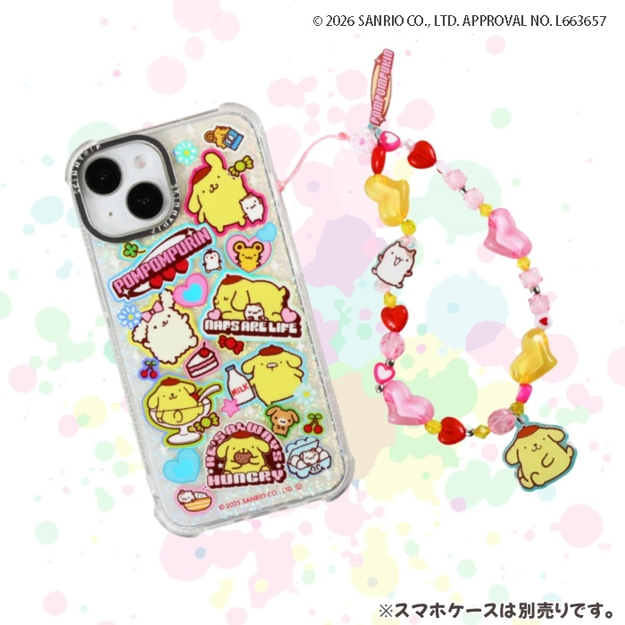 サンリオ ポムポムプリン フォンストラップ スマホストラップ sanrio
