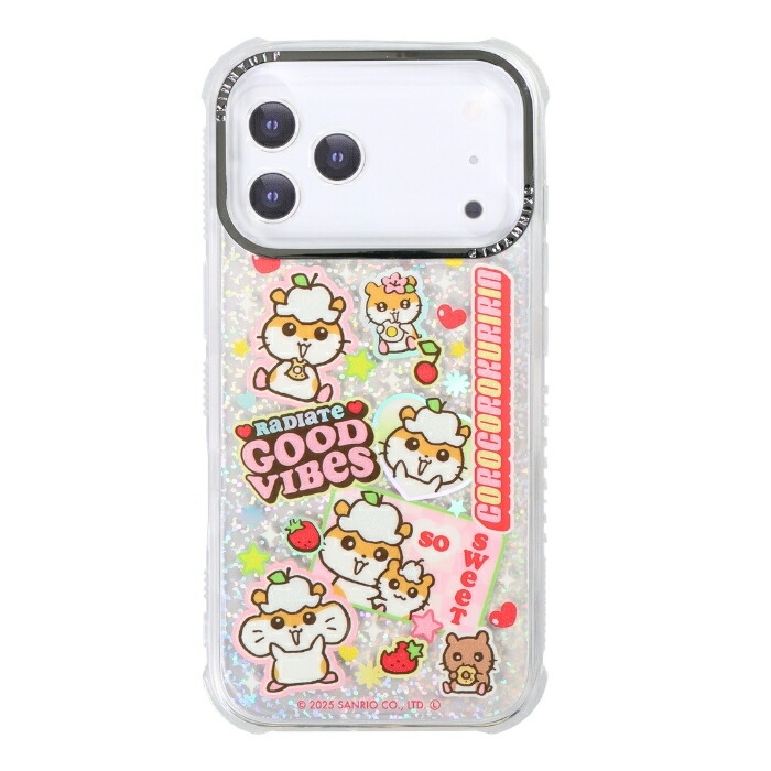 iPhone 17 Pro ケース コロコロクリリン クリア アイフォン17プロ サンリオ かわいい キャラクター ラメ グリッター ソフト 公式 SKINNYDIP カバー スマホケース