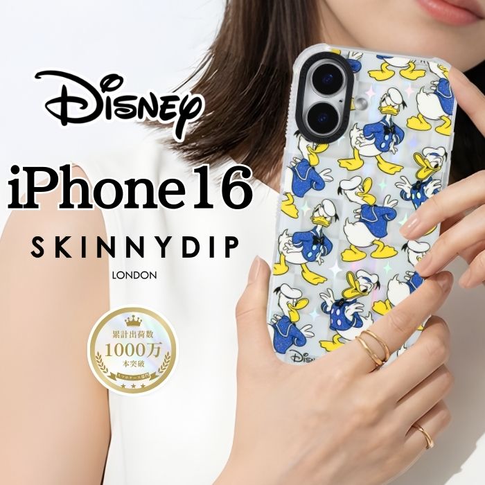 iPhone17 ケース ディズニー 公式 SKINNYDIP クリア Pro iPhone16