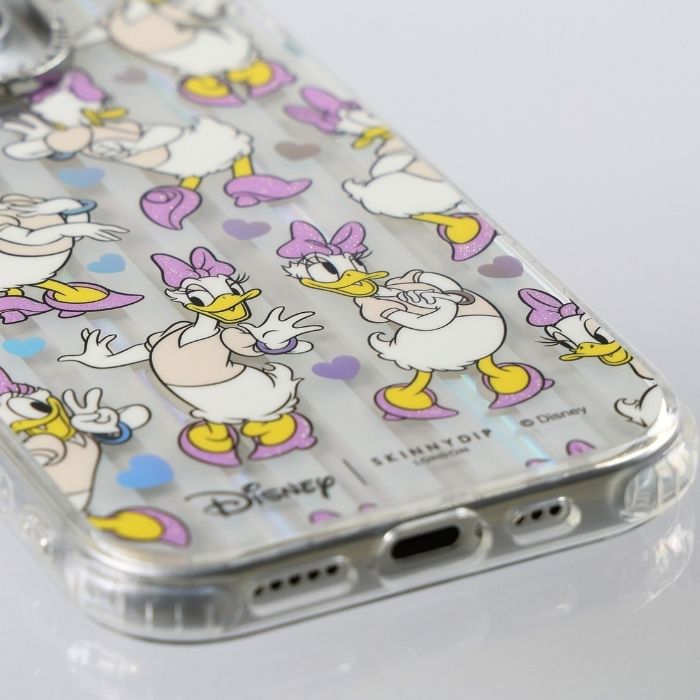 eA12♥️iPhone16e♥️ステラ・ルーパール♥️光沢タイプDisney ダッフィーフレンズステラルーパープル雪ひらひら冬の踊りiPhoneケース