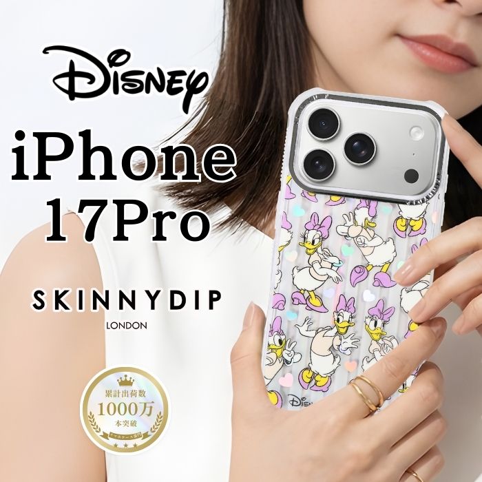 iPhone 17 Pro ケース デイジー クリア アイフォン17プロ ディズニー