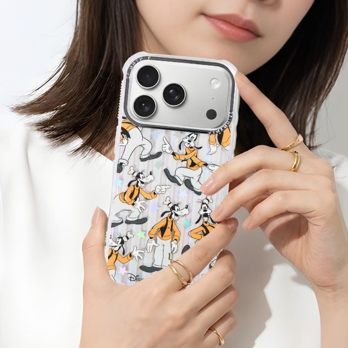 iPhone 17 Pro ケース グーフィー クリア アイフォン17プロ ディズニー