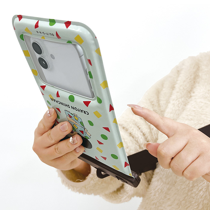スマホ 防水ケース キャラクター かわいい クレヨンしんちゃん