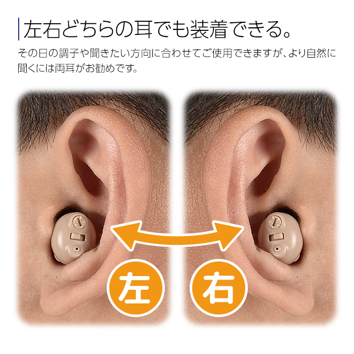 耳穴 集音器 コンパクト 補聴器 軽量小型 高音質 2ZA 通販