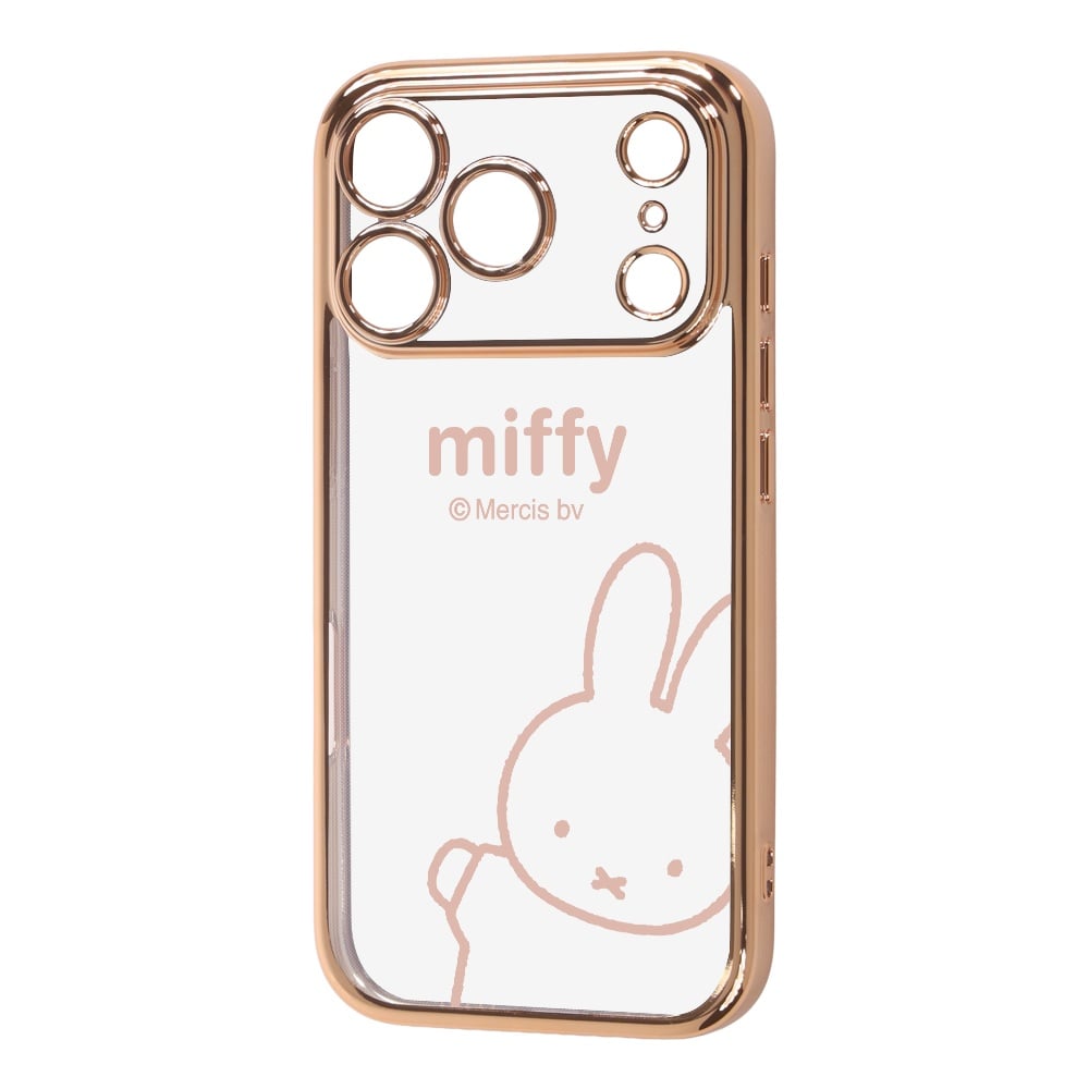 iPhone18 Pro / iPhone17 ケース ミッフィー メタリック ソフトケース