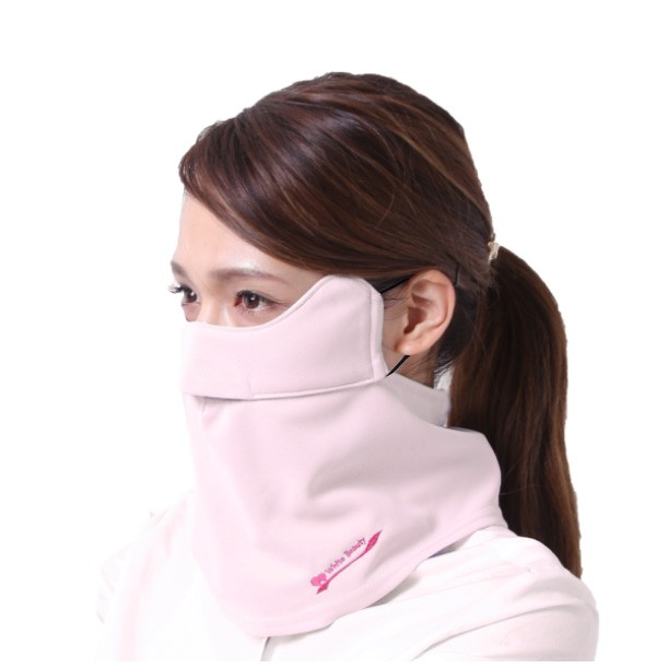 息苦しくないフェイスカバー Ａ型 UVカット フェイスマスク 日本製 紫外線対策グッズ 送料無料 Ｗ...