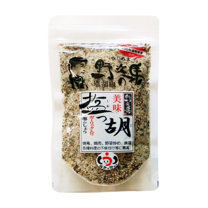 塩っ胡(しおっこ) 袋入り120g 1個 塩工房野次馬 ガーリック塩コショウ