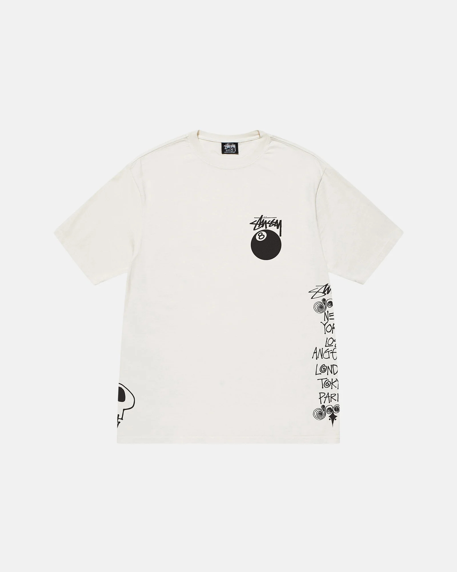 STUSSY スペードロゴ Tシャツ ピグメント染め 男女兼用 白 Spade Tee Pigment Dyed – Natural | Tees | Stüssy Japan