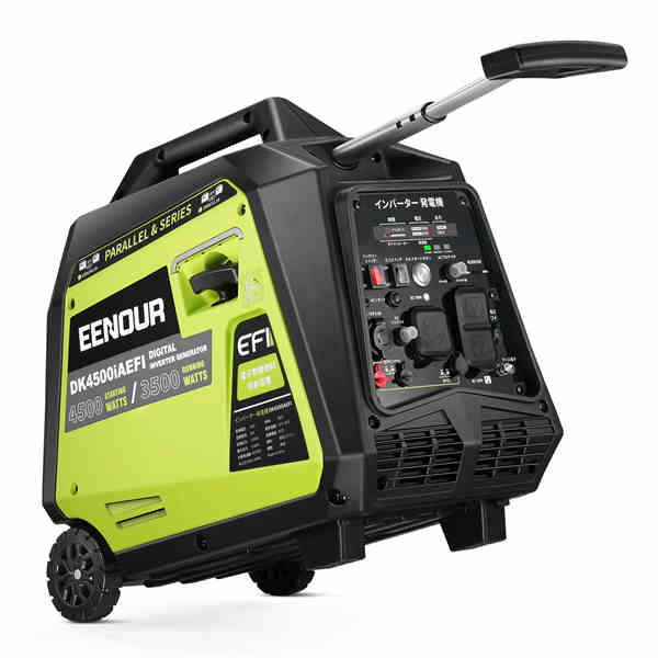 「最後12時間★最大34％還元★」 発電機 EENOUR インバーター発電機 DK4500iAEFI 200V 3500W発電機 EFI搭載 電子制御燃料噴射式 防災グッズ