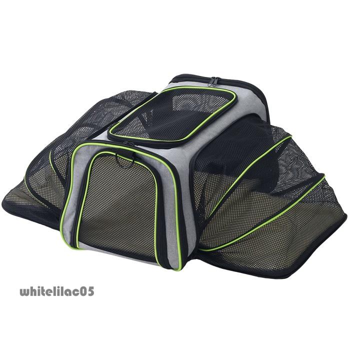 ペットキャリーバッグ 拡張 猫 犬 肩掛け ペットキャリーケース