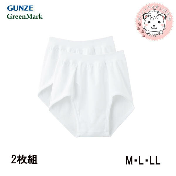 GUNZE（グンゼ） グリーンマーク スパンブリーフ 前あき 2枚組 綿100