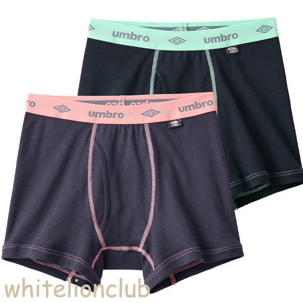 グンゼ アンブロ 前あき 2枚組 無地 ロゴ ジュニア 男の子用 キッズ 綿