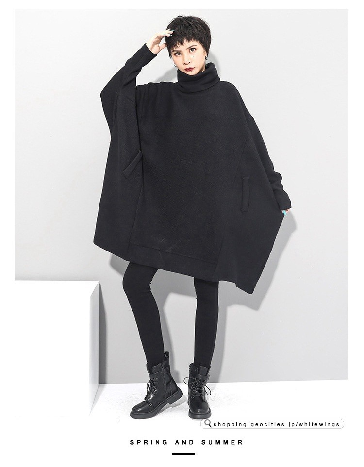 ニットセーター レディース黒 コーデ春秋 フォーマル きれいめ 40代 30代 代 大きいサイズ ハイネック Dl1060 White Wings 通販 Yahoo ショッピング