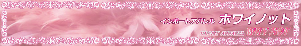 インポートアパレルWHY NOT ヘッダー画像